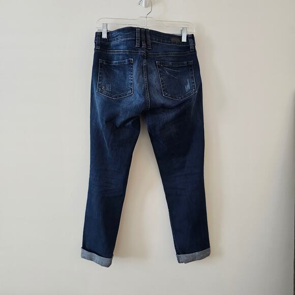 Kut from the Kloth Dark Wash Cropped Denim Jeans Size 4 - Picture 2 of 6